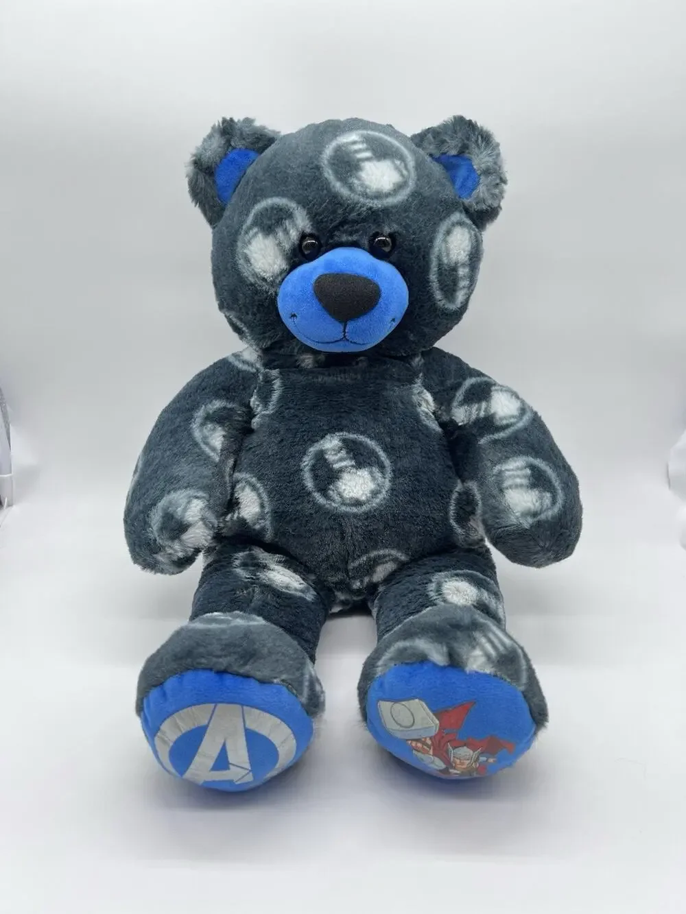 Build a Bear BAB Marvel Avengers Blue Thor Stuffed Soft Plush Bear 17” 2015
